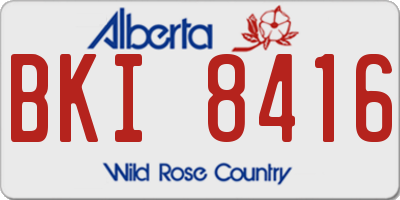 AB license plate BKI8416