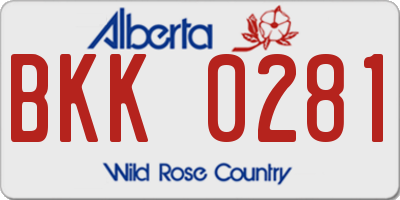AB license plate BKK0281
