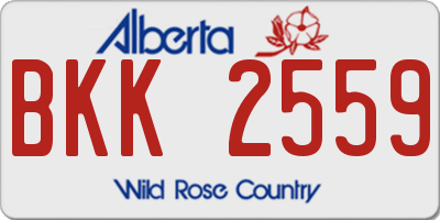 AB license plate BKK2559