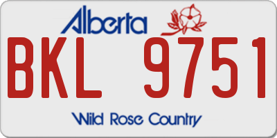 AB license plate BKL9751
