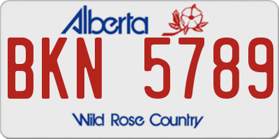 AB license plate BKN5789