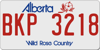AB license plate BKP3218