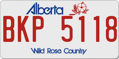 AB license plate BKP5118