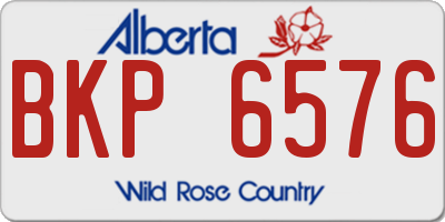 AB license plate BKP6576