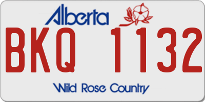 AB license plate BKQ1132