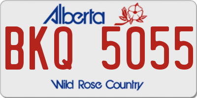 AB license plate BKQ5055