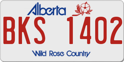 AB license plate BKS1402