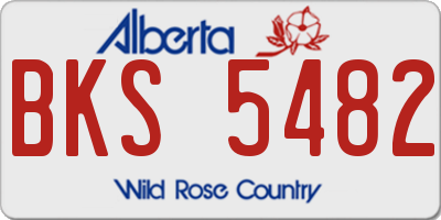 AB license plate BKS5482