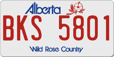 AB license plate BKS5801