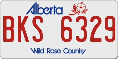 AB license plate BKS6329