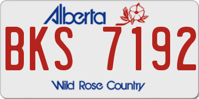 AB license plate BKS7192
