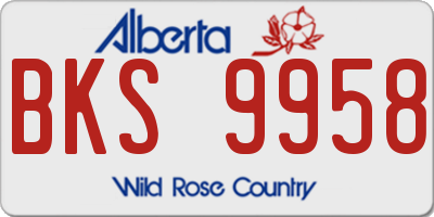 AB license plate BKS9958