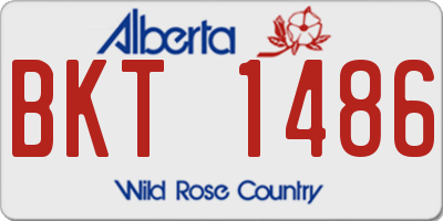 AB license plate BKT1486