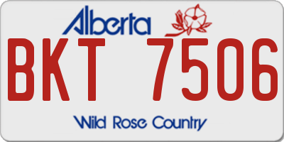 AB license plate BKT7506
