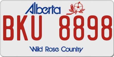 AB license plate BKU8898