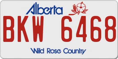 AB license plate BKW6468