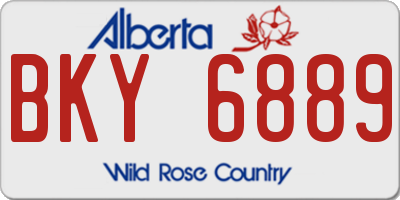 AB license plate BKY6889