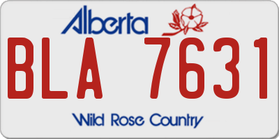 AB license plate BLA7631
