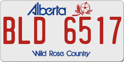 AB license plate BLD6517