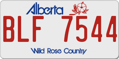 AB license plate BLF7544