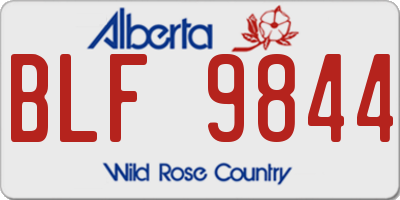 AB license plate BLF9844