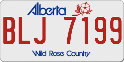 AB license plate BLJ7199