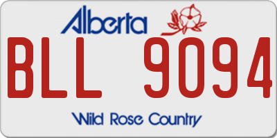 AB license plate BLL9094