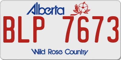 AB license plate BLP7673