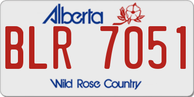 AB license plate BLR7051