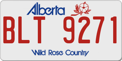 AB license plate BLT9271
