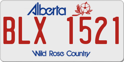 AB license plate BLX1521