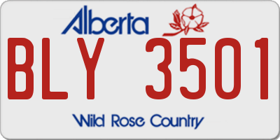 AB license plate BLY3501