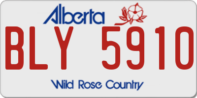 AB license plate BLY5910