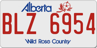 AB license plate BLZ6954