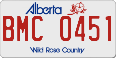 AB license plate BMC0451