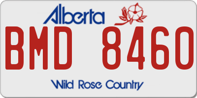 AB license plate BMD8460