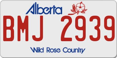 AB license plate BMJ2939