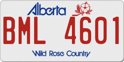 AB license plate BML4601