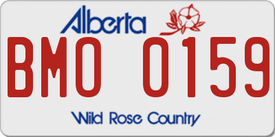 AB license plate BMO0159