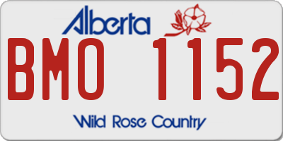 AB license plate BMO1152