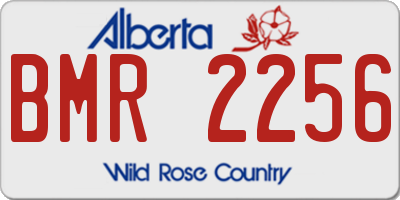AB license plate BMR2256