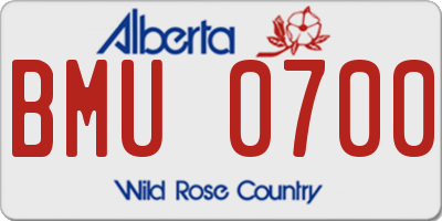 AB license plate BMU0700