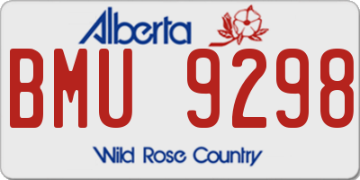 AB license plate BMU9298
