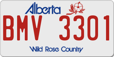 AB license plate BMV3301