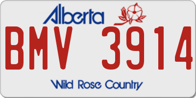 AB license plate BMV3914