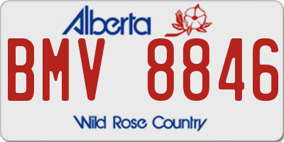 AB license plate BMV8846