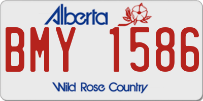 AB license plate BMY1586