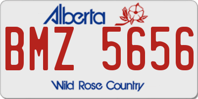 AB license plate BMZ5656