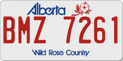 AB license plate BMZ7261