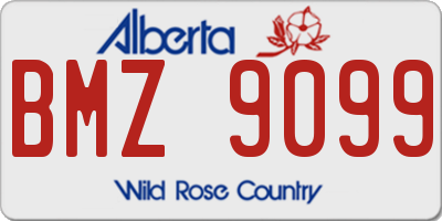 AB license plate BMZ9099
